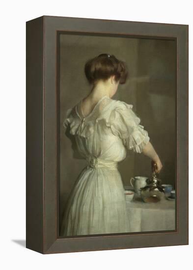 Tea Leaves-William McGregor Paxton-Framed Stretched Canvas