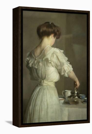 Tea Leaves-William McGregor Paxton-Framed Stretched Canvas