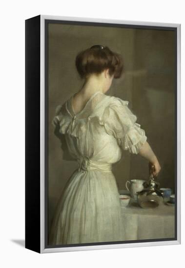 Tea Leaves-William McGregor Paxton-Framed Stretched Canvas