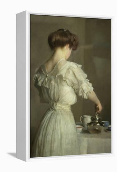 Tea Leaves-William McGregor Paxton-Framed Stretched Canvas