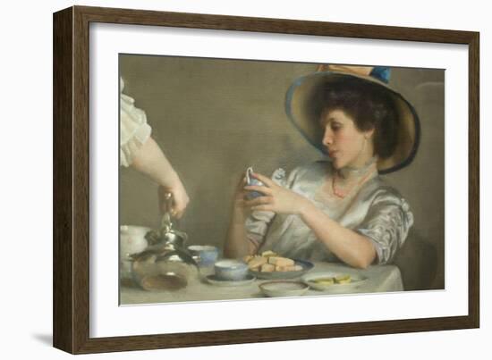 Tea Leaves-William McGregor Paxton-Framed Art Print