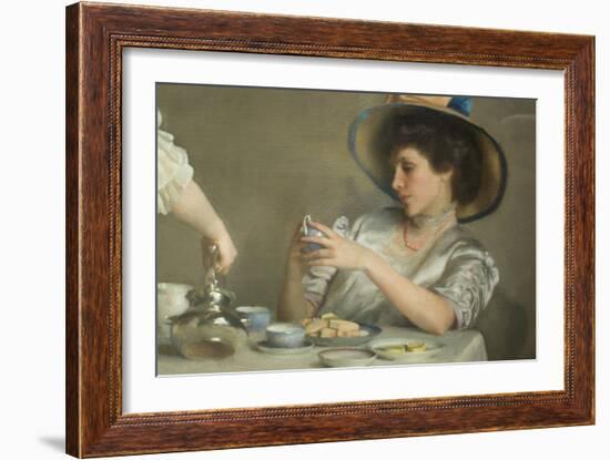 Tea Leaves-William McGregor Paxton-Framed Art Print