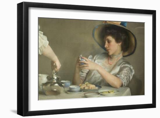 Tea Leaves-William McGregor Paxton-Framed Art Print