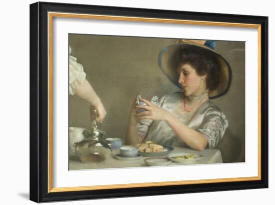 Tea Leaves-William McGregor Paxton-Framed Art Print