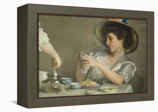 Tea Leaves-William McGregor Paxton-Framed Stretched Canvas