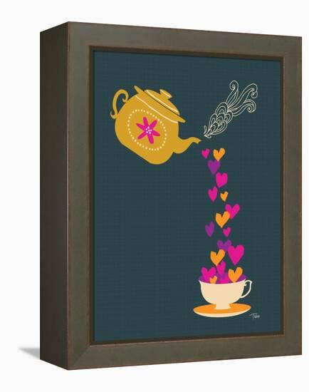 Tea Love-Teresa Woo-Framed Stretched Canvas