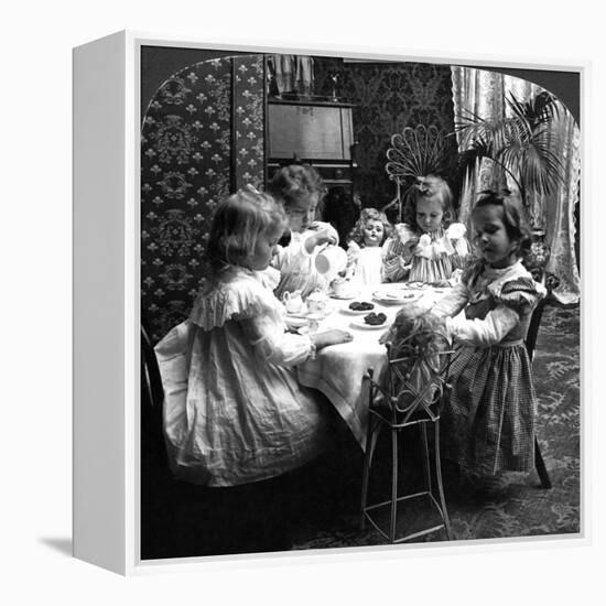 Tea Party, C1902-null-Framed Premier Image Canvas