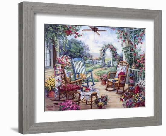 Tea Party-Barbara Mock-Framed Giclee Print