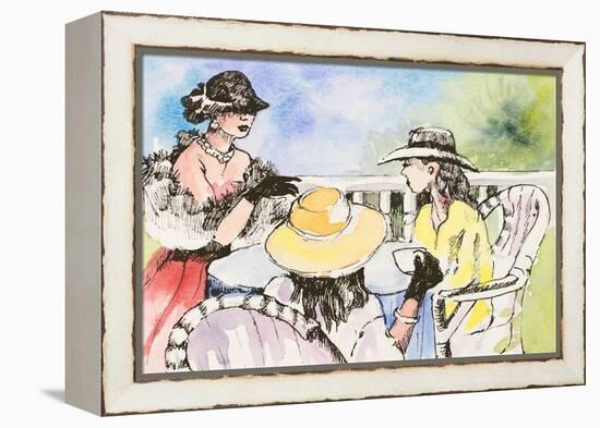 Tea Party-Jane Slivka-Framed Stretched Canvas