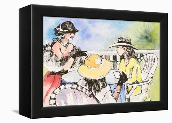 Tea Party-Jane Slivka-Framed Stretched Canvas