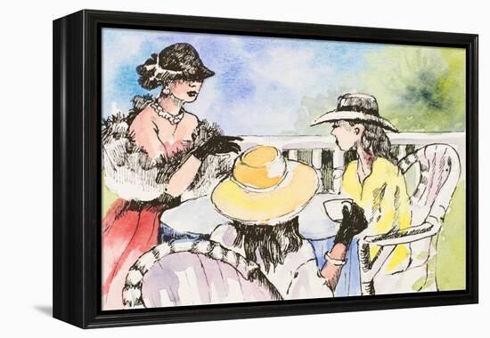 Tea Party-Jane Slivka-Framed Stretched Canvas