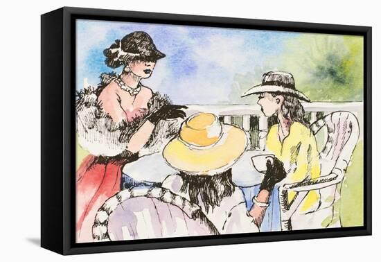 Tea Party-Jane Slivka-Framed Stretched Canvas