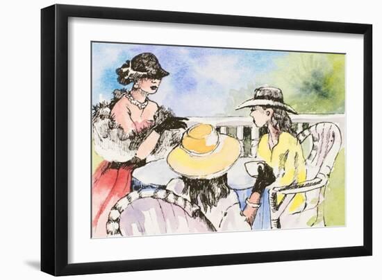 Tea Party-Jane Slivka-Framed Art Print