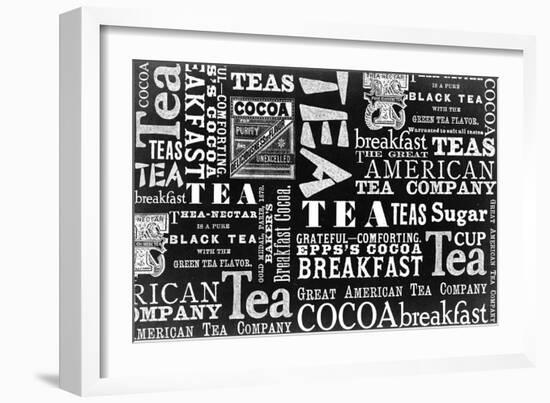 Tea Pattern-null-Framed Giclee Print