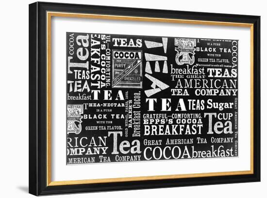 Tea Pattern-null-Framed Giclee Print