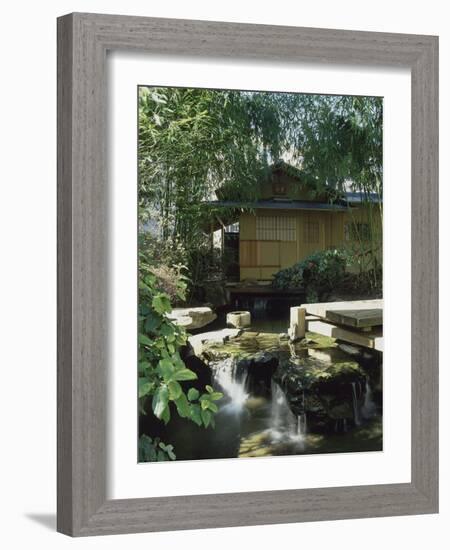 Tea Pavilion, the Museum's Garden Buddhist Pantheon-null-Framed Giclee Print