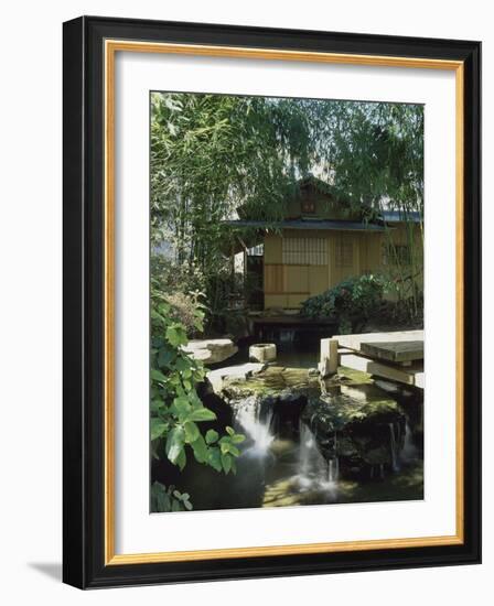 Tea Pavilion, the Museum's Garden Buddhist Pantheon-null-Framed Giclee Print