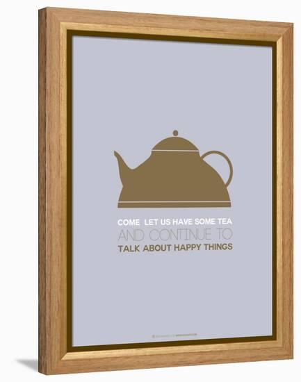 Tea Poster Green-NaxArt-Framed Stretched Canvas