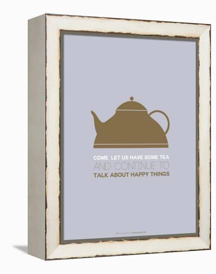 Tea Poster Green-NaxArt-Framed Stretched Canvas