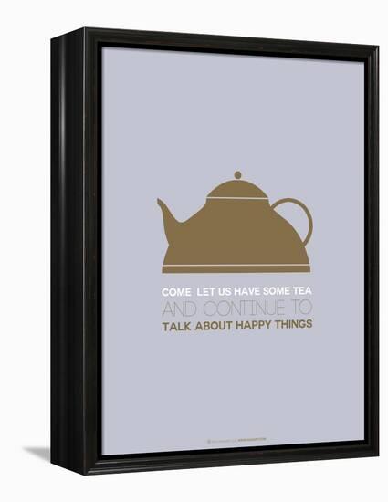 Tea Poster Green-NaxArt-Framed Stretched Canvas