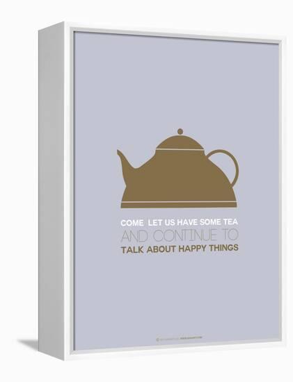 Tea Poster Green-NaxArt-Framed Stretched Canvas