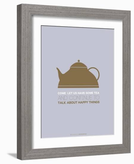 Tea Poster Green-NaxArt-Framed Art Print