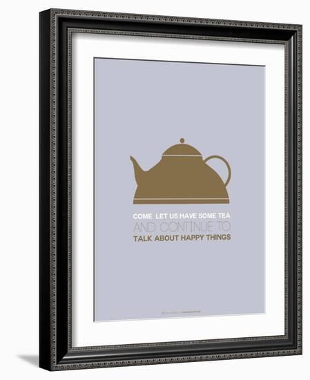 Tea Poster Green-NaxArt-Framed Art Print