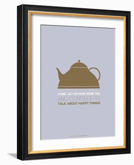 Tea Poster Green-NaxArt-Framed Art Print