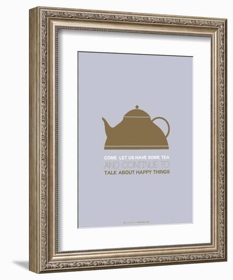 Tea Poster Green-NaxArt-Framed Art Print