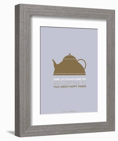 Tea Poster Green-NaxArt-Framed Art Print