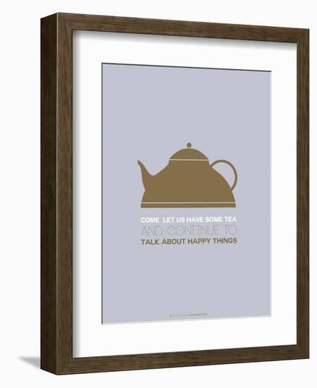 Tea Poster Green-NaxArt-Framed Art Print