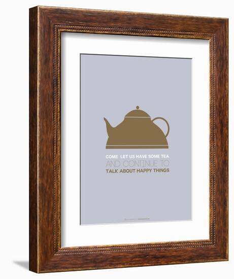 Tea Poster Green-NaxArt-Framed Art Print