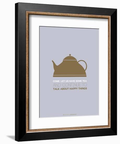 Tea Poster Green-NaxArt-Framed Art Print