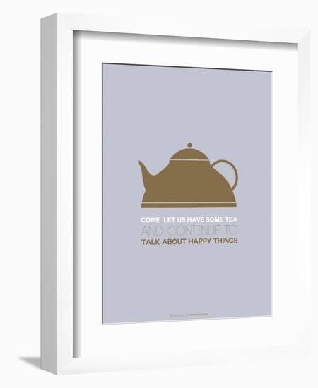 Tea Poster Green-NaxArt-Framed Art Print