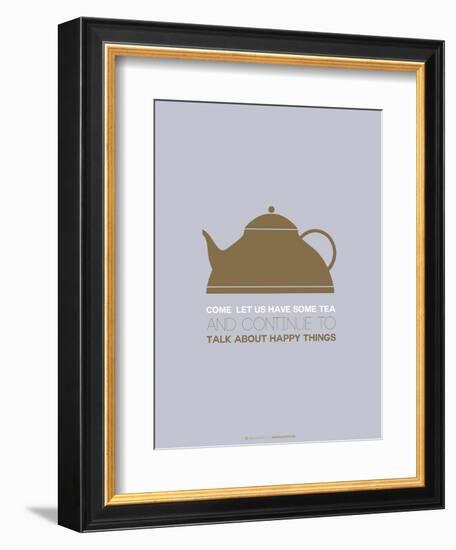 Tea Poster Green-NaxArt-Framed Art Print