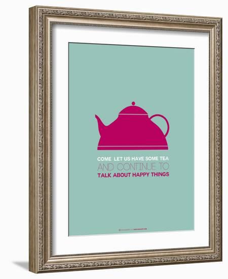 Tea Poster Pink-NaxArt-Framed Art Print