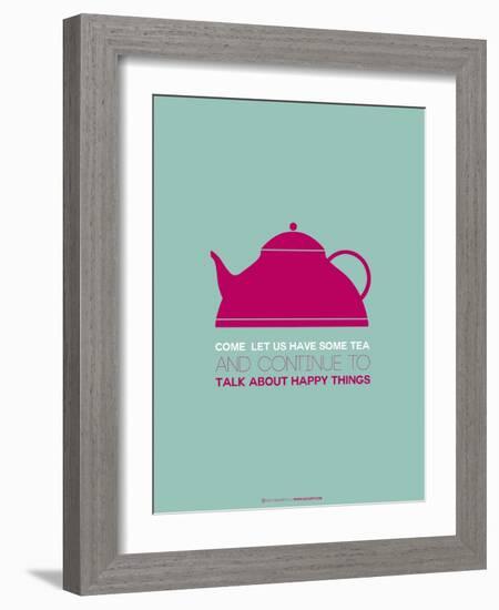 Tea Poster Pink-NaxArt-Framed Art Print