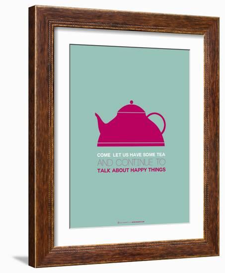 Tea Poster Pink-NaxArt-Framed Art Print