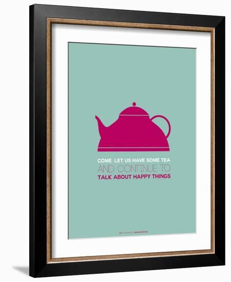 Tea Poster Pink-NaxArt-Framed Art Print