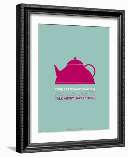 Tea Poster Pink-NaxArt-Framed Art Print