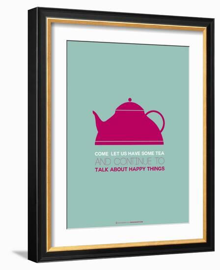 Tea Poster Pink-NaxArt-Framed Art Print