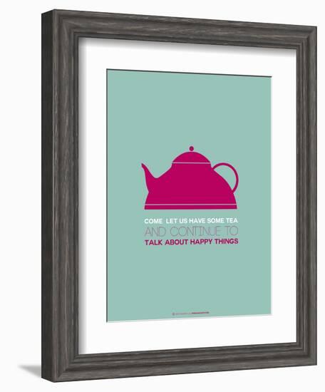 Tea Poster Pink-NaxArt-Framed Art Print