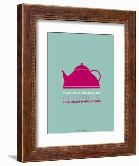 Tea Poster Pink-NaxArt-Framed Art Print