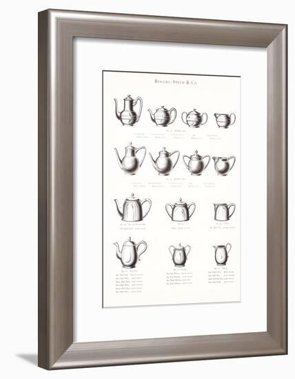 Tea Pot Selection-null-Framed Art Print