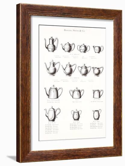 Tea Pot Selection-null-Framed Art Print