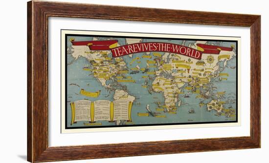 Tea Revives The World-Macdonald Gill-Framed Giclee Print