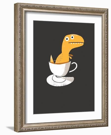 Tea Rex-Michael Buxton-Framed Art Print