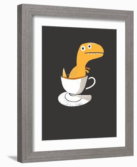 Tea Rex-Michael Buxton-Framed Art Print