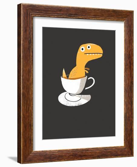 Tea Rex-Michael Buxton-Framed Art Print