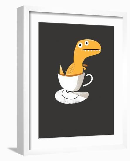 Tea Rex-Michael Buxton-Framed Art Print